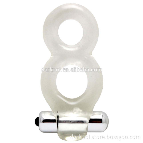 DC021/Strong Vibration Rubber Male Sex Product Vibrating Cock Rings Vibrator For Penis
